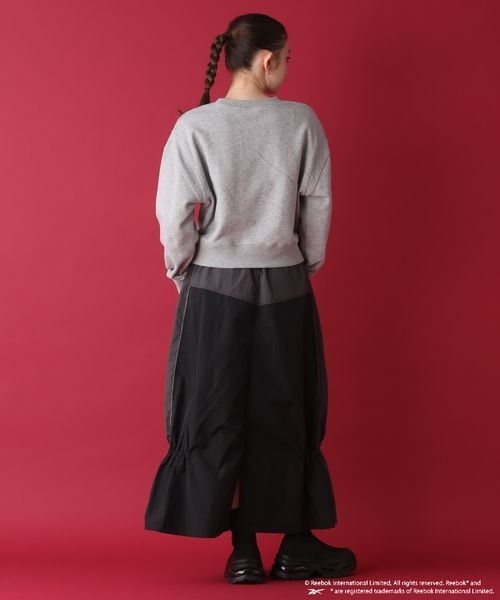 「JEANASIS」 「Reebok」スカート FREE グレー レディース_画像4