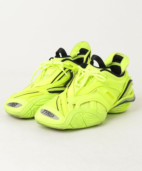 BALENCIAGA グリーン イエロー スニーカー BALENCIAGA（バレンシアガ） TYREX ローカットスニーカー 24cm