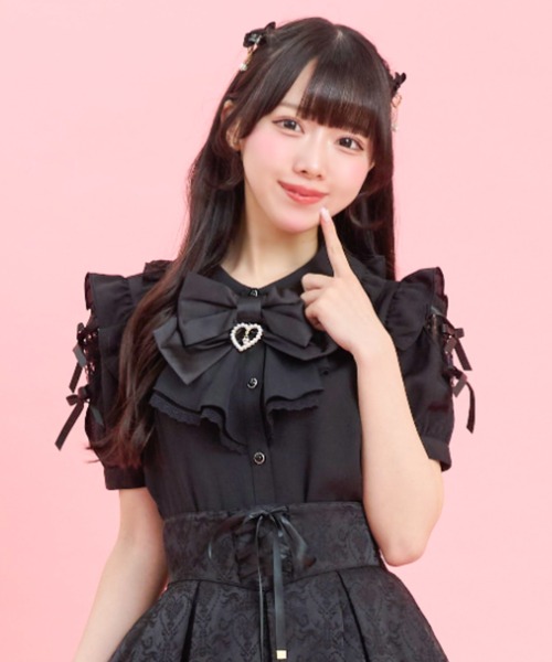 Secret Honey（シークレットハニー） ブラウス シャツ 半袖 袖スリット