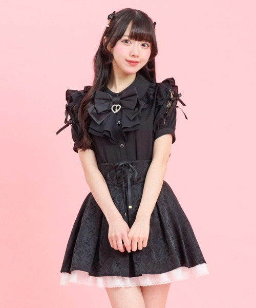 Secret Honey（シークレットハニー） ブラウス シャツ 半袖 袖スリット