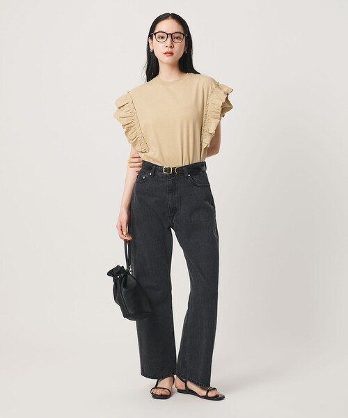 BEAUTY＆YOUTH UNITED ARROWS tシャツ 半袖 コットンフリル ショート