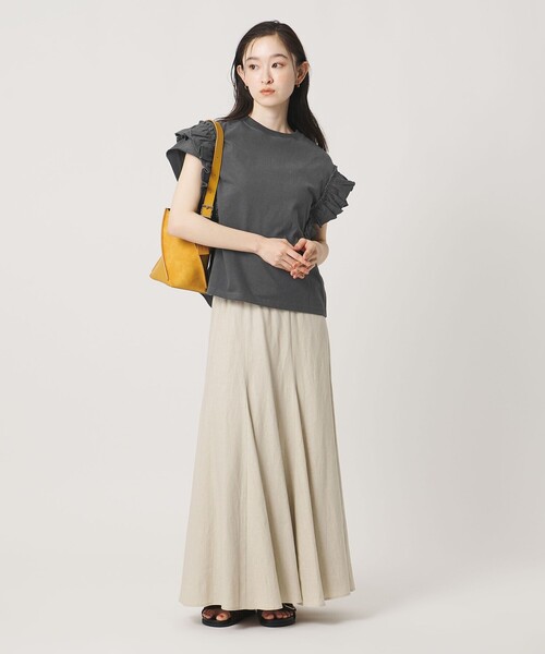 BEAUTY＆YOUTH UNITED ARROWS tシャツ 半袖 コットンフリル ショート