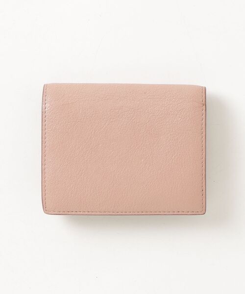 miu miu（ミュウミュウ） マドラス レザー 二つ折り財布 - ピンク