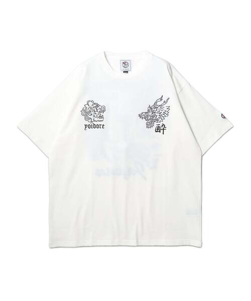 tシャツ 「YOIDORE」 龍と虎 スカJAPAN 刺しゅうTEE メンズ レディース