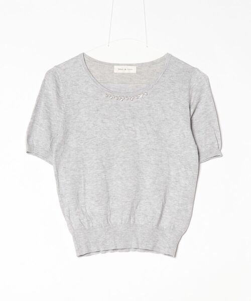 「Debut de Fiore」 ニットアンサンブル 38 グレー レディース_画像3