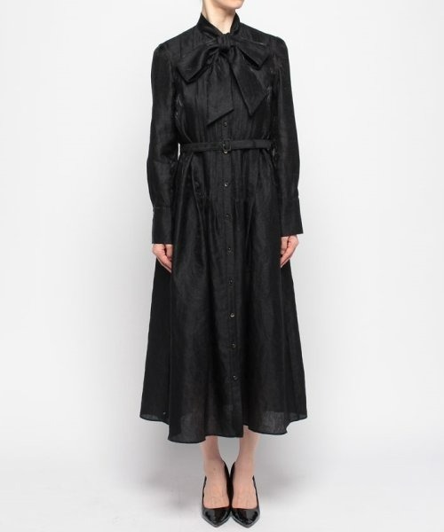 「LOULOU WILLOUGHBY」 長袖ワンピース 2 オレンジ レディース_画像2