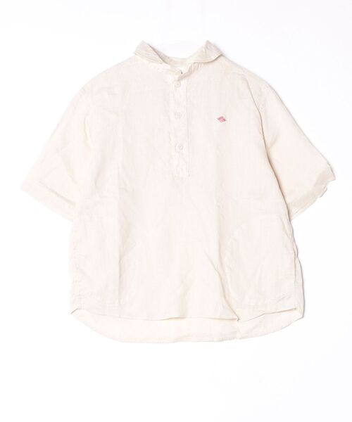 Danton（ダントン） 半袖シャツ 36 ベージュ レディース : ZOZOTOWN 