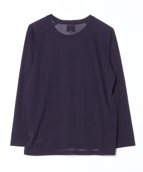 needles メッシュシャツ　パープル Needles（ニードルス） メッシュ ロングスリーブ UネックTシャツ X