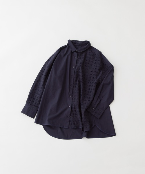 「nop de nod」 長袖シャツ 3 ブルー レディース_画像6
