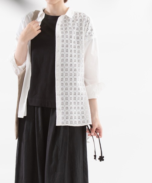 「nop de nod」 長袖シャツ 3 ブルー レディース_画像7