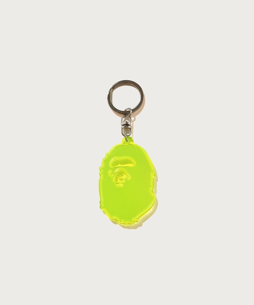 A BATHING APE（アベイシングエイプ） キーホルダー APE HEAD