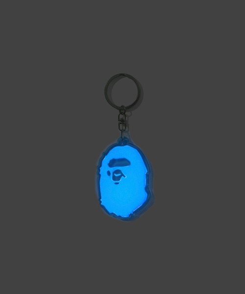 A BATHING APE（アベイシングエイプ） キーホルダー APE HEAD