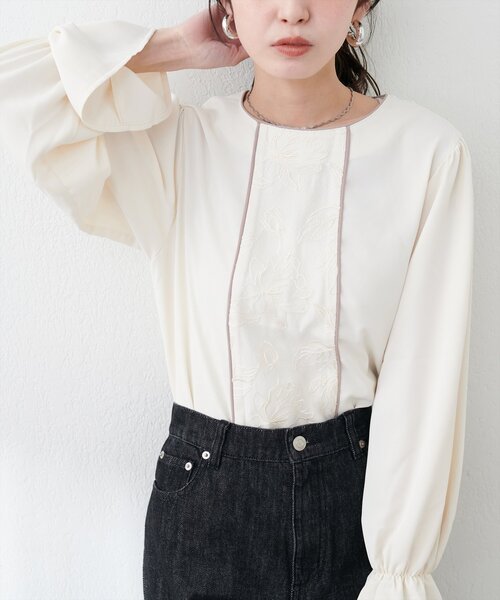 「natural couture」 長袖ブラウス FREE パープル レディース_画像5
