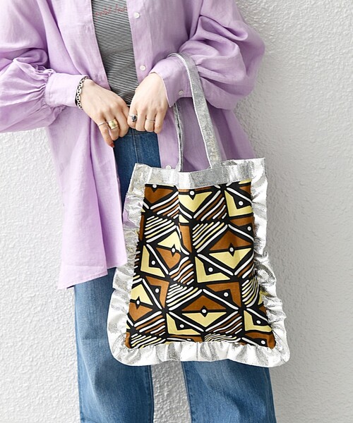 「BINDU」 トートバッグ ONE SIZE ゴールド レディース_画像9