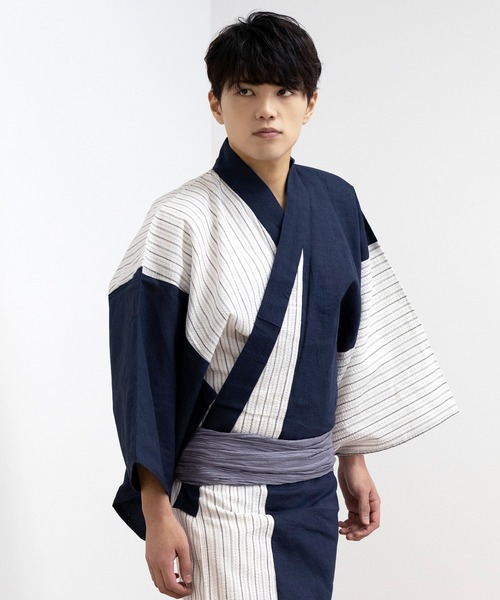 KYOETSU 浴衣 切替浴衣4点セット メンズ : ZOZOTOWN Yahoo!店