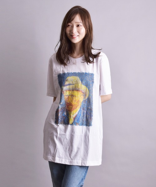 tシャツ 「Vincent van GOGH」SELF PORTRAIT BY VINCENT VAN GOGH TEE (UN) レディース メンズ Vincent van Gogh Self-Portrait T-shirt – The Art Institute