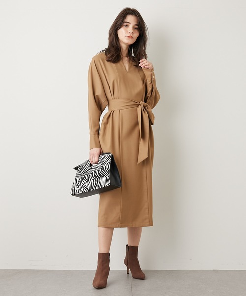 ワンピース エクラプレミアムコラボ ストレッチツイルウエストマークワンピース Zozotown Paypayモール店 通販 Paypayモール