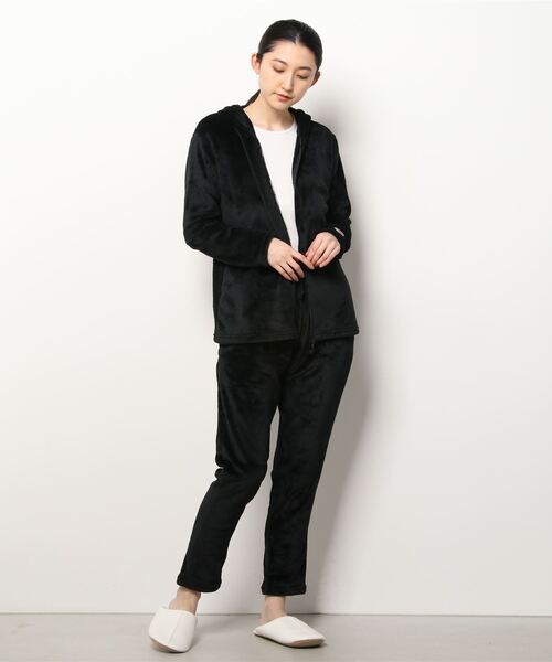 フリース ボア パジャマ ルームウェア M-XL 韓国 10-53 FUNALIVE パジャマ ルームウェア Rilakkuma ボアフリース上下