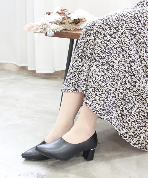 パンプス 晴雨兼用 バイカラーブーティー レイン「日本製」 : ZOZOTOWN