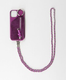 ajew スマホケース 「ajew」CADENAS ベルベット チェーン