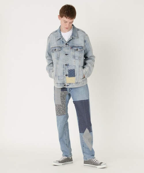 新品未使用品✨リーバイス ジーンズ 501(R) 54 テーパードフィット メンズ Levi's（リーバイス） ジーンズ 501(R)'54 ブラック DESTRUCTED メンズ