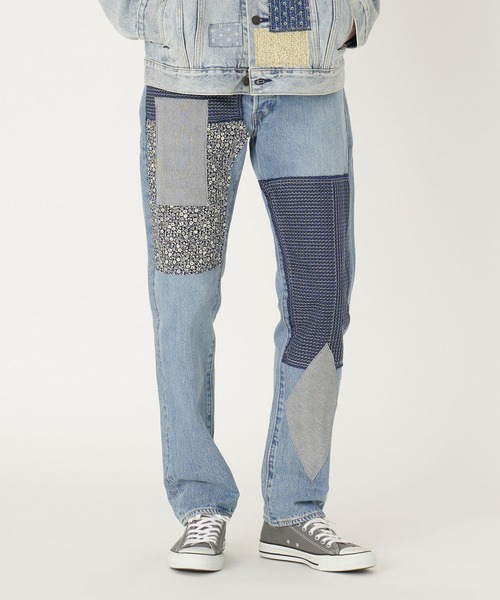 新品未使用品✨リーバイス ジーンズ 501(R) 54 テーパードフィット メンズ Levi's（リーバイス） ジーンズ 501(R)'54 ブラック DESTRUCTED メンズ