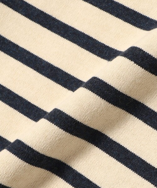 tシャツ SHIPS Primary Navy Label:「洗濯機可能」ボリューム ワイド ボーダー プルオーバー レディース SHIPS tシャツ Primary Navy Label:「洗濯機可能」ボリューム