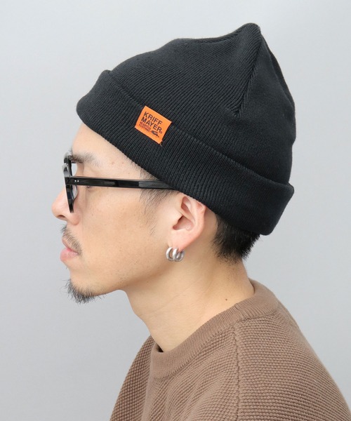 KRIFF MAYER ニット帽 ニットキャップ 3WAY アクリル 刺繍