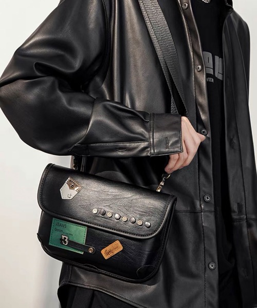 Theater code ショルダーバッグ fake leather shoulder bag / フェイク