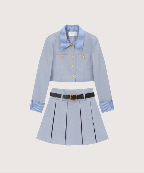 LA POMME petit（ラポミ・プチ） セットアップ 新色登場！ベルト付き