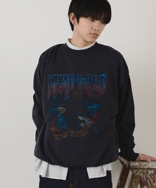 ROOP TOKYO トレーナー スウェット ハードグラフィック加工トレーナー