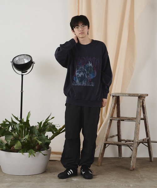 ROOP TOKYO トレーナー スウェット ハードグラフィック加工トレーナー