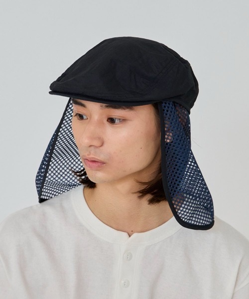 PUT ON ベレー帽 override 帽子 ベレー帽 OVERRIDE REN MESH SUNSHADE HUNTING