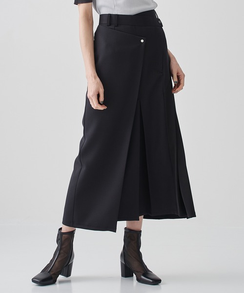 スカート プリーテッドカッティングスカート レディース : 81546314  