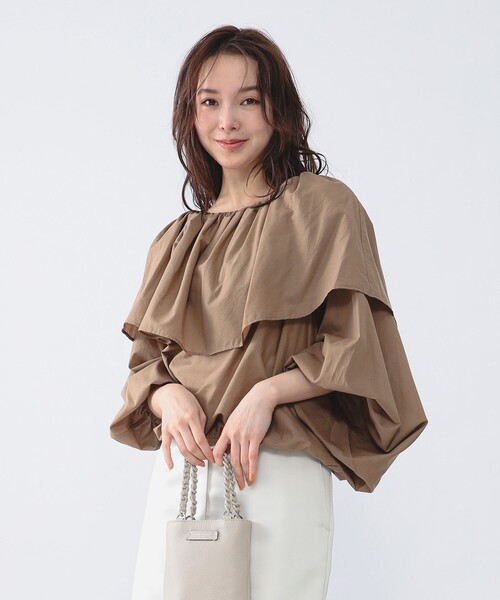 Demi-Luxe BEAMS / ドルマン ボリューム プルオーバー