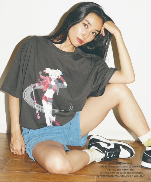 tシャツ HARLEY QUINN BIG PRINT Tシャツ レディース メンズ tシャツ HARLEY QUINN BIG PRINT Tシャツ レディース メンズ