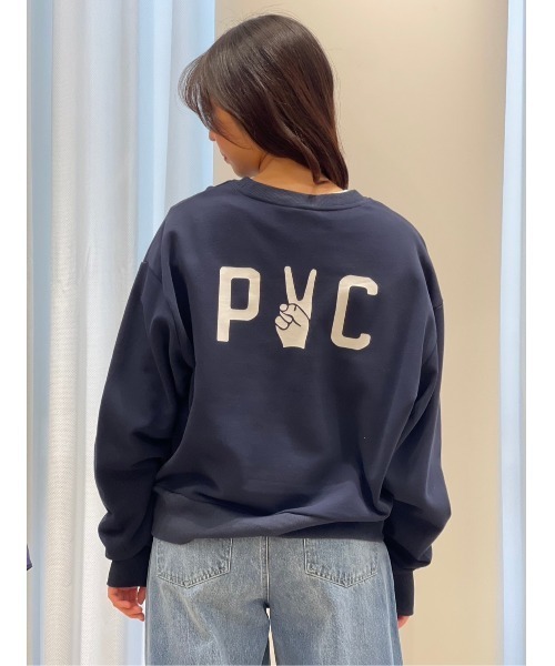 トレーナー スウェット PC Peace logo crew sweat レディース