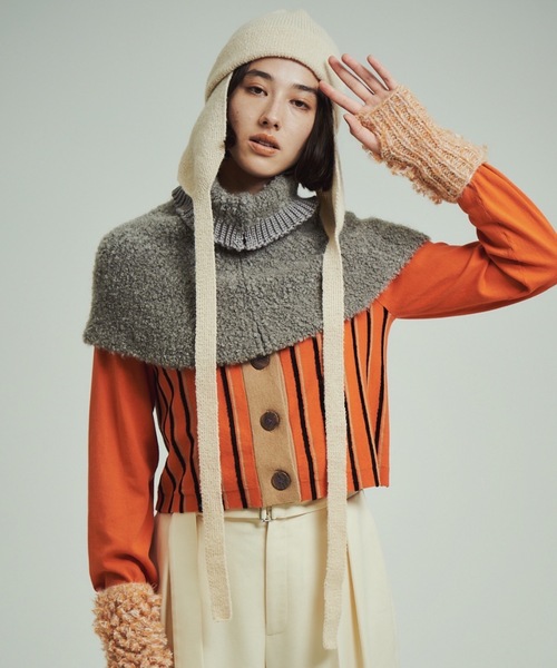 ORIENT MILLINERY フード付きマフラー ORIENT MILLINERY フード付きマフラー