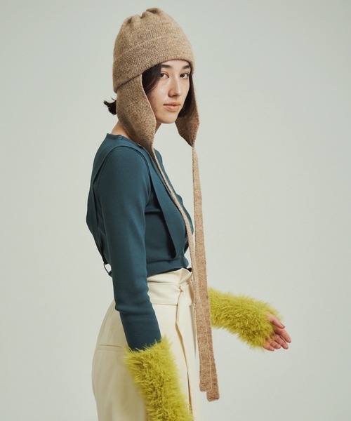 litmus ニット ニット帽 ORIENT MILLINERY ニット帽 ニットキャップ LONG WINTER レディース