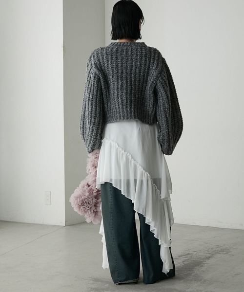 forksy.（フォルクシー） カーディガン 「forksy.」ボリュームスリーブ