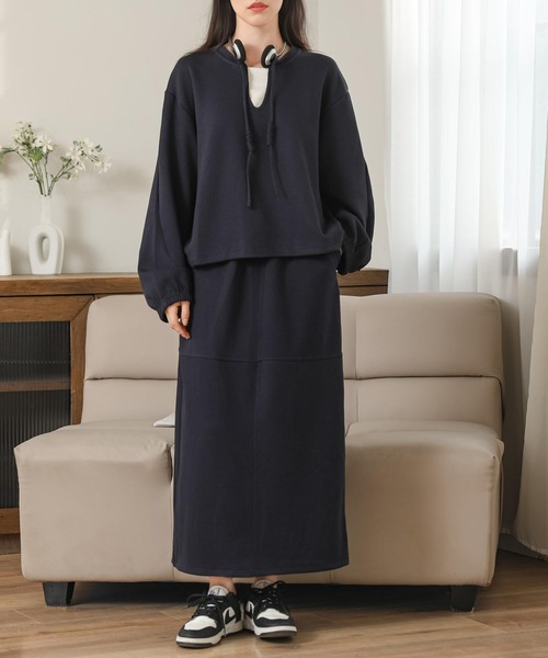 トレーナー スウェット key neck pullover setup レディース
