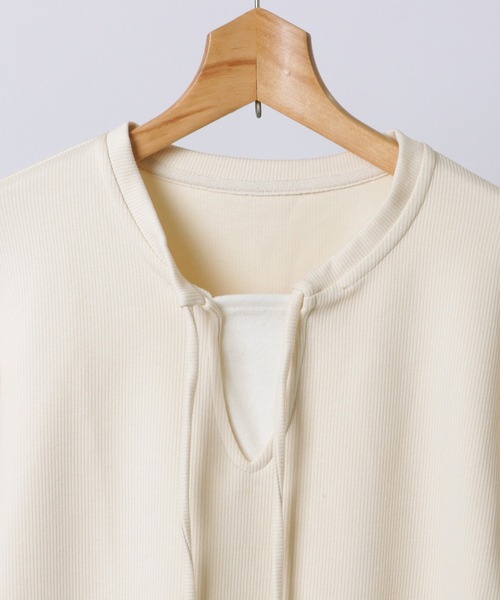 SUWDEE トレーナー スウェット key neck pullover setup