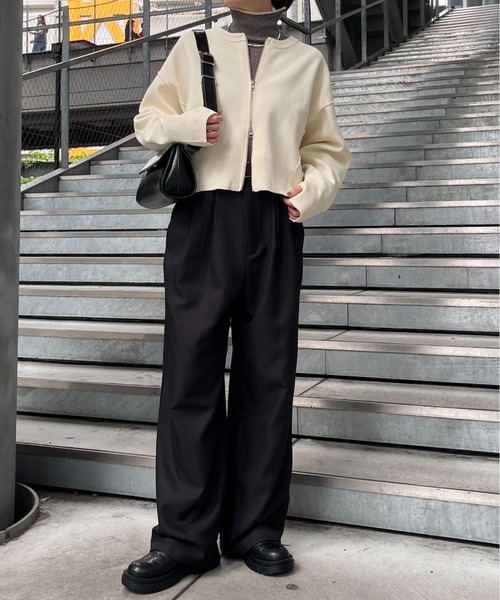 CIAOPANIC TYPY ニット セーター スポンディッシュ2wayZIPカーデ