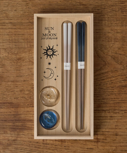 BIRTHDAY BAR（バースデイバー） カトラリー SUN＆MOON ペア箸＆箸置き