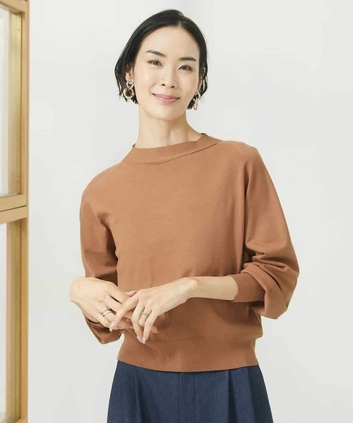 ニット セーター ホールガーメント(R)ボトルネックニット レディース MICHEL KLEIN ニット セーター ホールガーメント(R)ボトルネック
