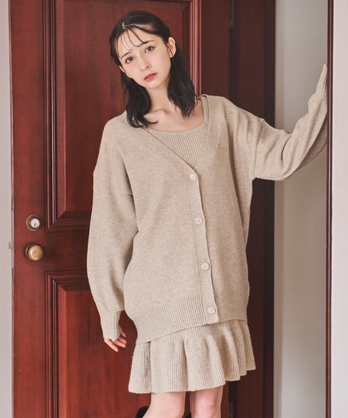 31 Sons de mode ワンピース ロングカーデセットミニワンピース