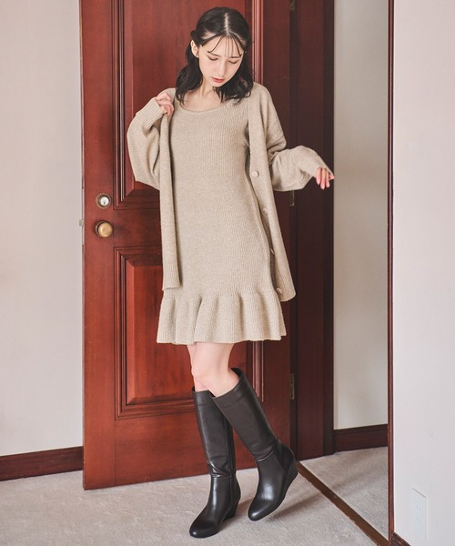 31 Sons de mode ワンピース ロングカーデセットミニワンピース