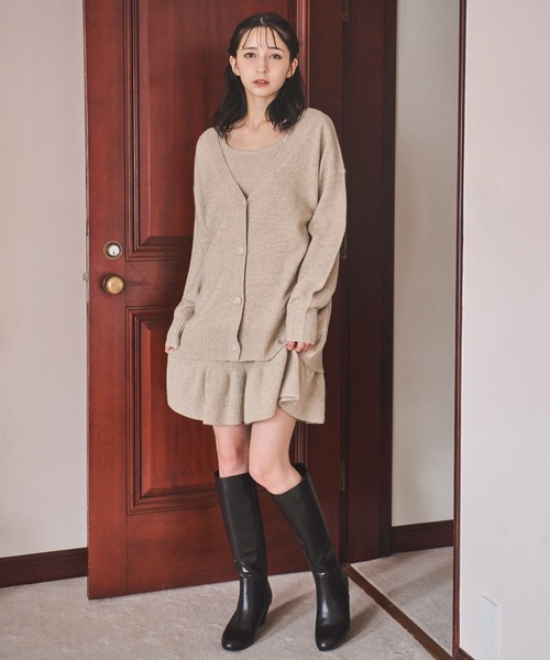 31 Sons de mode ワンピース ロングカーデセットミニワンピース