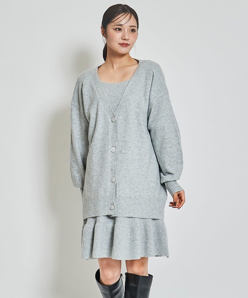 31 Sons de mode ワンピース ロングカーデセットミニワンピース