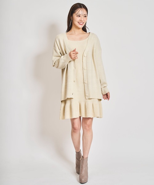 31 Sons de mode ワンピース ロングカーデセットミニワンピース